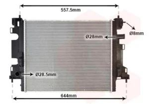 Radiador para Renault TWINGO III 2014 y Smart FORFOUR 2014 y FORTWO 2014