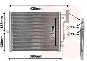 Condensador de aire acondicionado para Porsche BOXSTER 1996