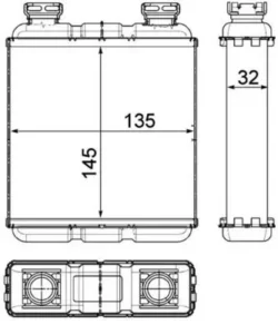 Radiador de calefacción para Smart FORTWO 2007