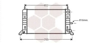 Radiador para Ford ESCORT MK4 1986