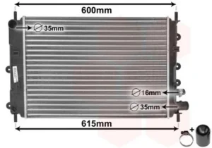 Radiador para Ford ESCORT MK5 1990