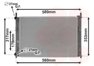 Radiador para Ford FIESTA MK5 2002