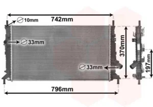 Radiador para Ford C-MAX 2003