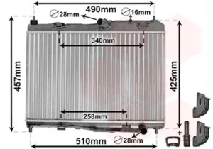 Radiador para Ford FIESTA MK6 2008