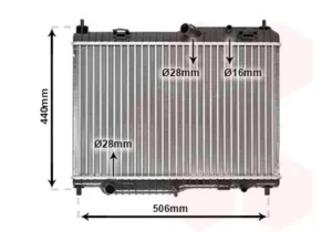 Radiador para Ford FIESTA MK6 2008