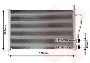 Condensador Ford Fiesta V / Fusion All para Ford FIESTA MK2 1983