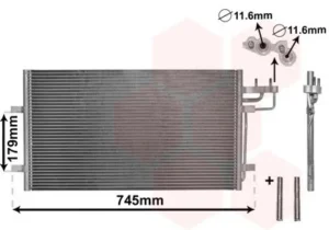 Condensador de aire acondicionado para Ford C-MAX 2003
