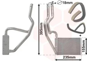 Radiador de calefacción para Ford FIESTA MK5 2002