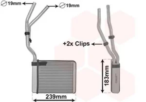 Radiador de calefacción para Ford C-MAX 2003 y FOCUS 2004