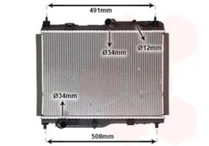 Radiador para Ford ECOSPORT 2017, FIESTA MK7 2017 y PUMA 2019