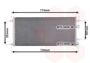 Condensador de aire acondicionado para Iveco DAILY 2000