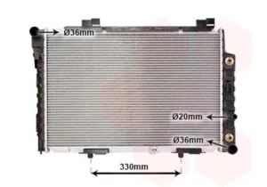 Radiador Mercedes Clase C (W202), E-Kl (W210) para Mercedes-Benz C W202 1993