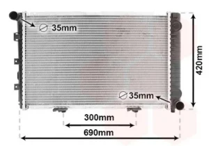 Radiador para Mercedes-Benz W201 1982