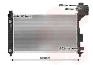 Radiador Mercedes Clase A (W168) para Mercedes-Benz A W168 1997