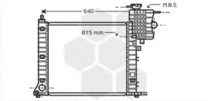 Radiador para Mercedes-Benz VITO W638 1996