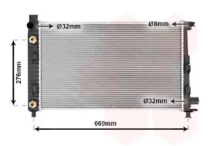 Radiador Mercedes Clase A (W168) para Mercedes-Benz A W168 1997