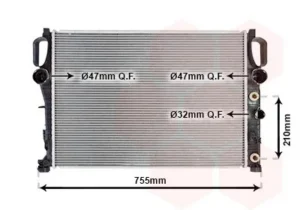 Radiador Mercedes Clase E(W211) para Mercedes-Benz E W211 2002