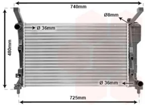 Radiador para Mercedes-Benz A W169 2004