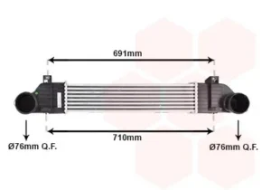 Intercooler Mercedes Clase S (W220) para Mercedes-Benz S W220 1998 y S W220 2002