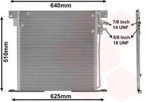 Condensador de aire acondicionado para Mercedes-Benz VITO W638 1996