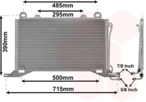 Condensador de aire acondicionado para Mercedes-Benz E W210 1995