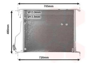 Condensador Mercedes Clase S (W220) / Clase S C para Mercedes-Benz S W220 1998 y S W220 2002