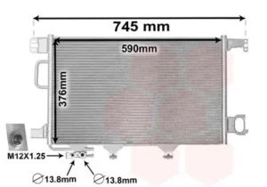 Condensador Mercedes C-Class T-Model (S203) para Mercedes-Benz C W203 2000
