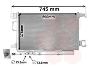Condensador Mercedes C-Class T-Model (S203) para Mercedes-Benz C W203 2000