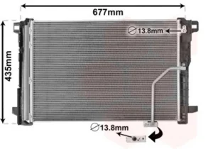 Condensador de aire acondicionado para Mercedes-Benz C W204 2007