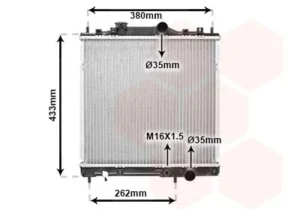 Radiador para Mitsubishi COLT 1992