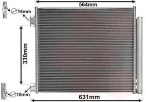 Condensador de aire acondicionado para Nissan QASHQAI 2013