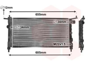 Radiador para Opel CORSA C 2000