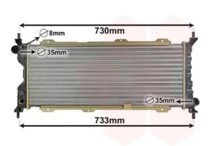 Radiador Opel Combo / Corsa B para Opel CORSA B 1993