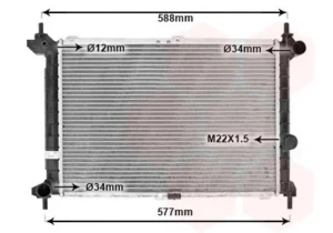 Radiador para Opel ASTRA F 1991