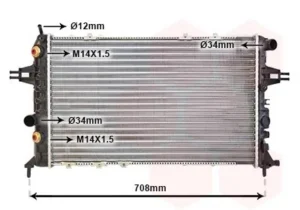 Radiador para Opel ASTRA G 1998