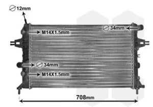 Radiador para Opel ASTRA G 1998