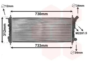 Radiador para Opel CORSA B 1993