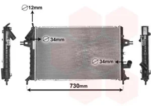 Radiador para Opel ASTRA G 1998