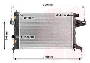 Radiador para Opel CORSA C 2000