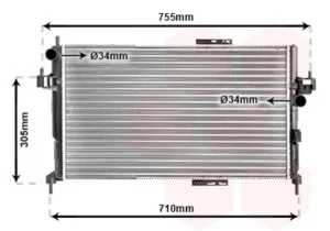 Radiador para Opel CORSA B 1997