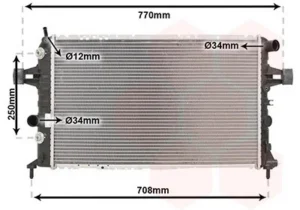 Radiador para Opel ASTRA G 1998