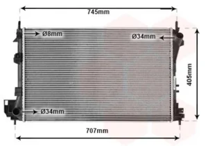 Radiador para Opel VECTRA C 2002
