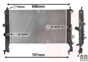 Radiador para Opel MERIVA A 2003