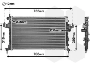 Radiador para Opel CORSA C 2000