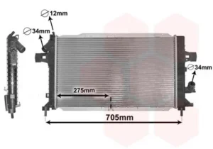 Radiador para Opel ASTRA H 2004