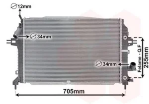 Radiador para Opel ZAFIRA B 2005