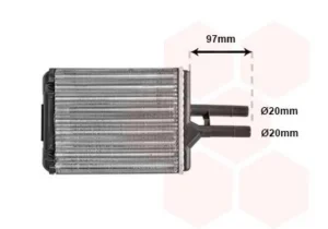 Radiador de calefacción para Opel VECTRA B 1995