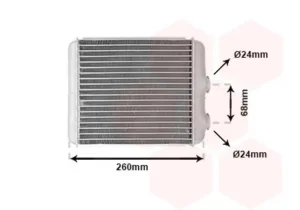 Radiador de calefacción para Opel ASTRA G 1998