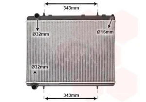 Radiador para Citroen C4 2004, C4 GRAND PICASSO 2006 y C4 PICASSO 2006 y Peugeot 307 2005
