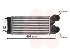 Intercooler para Citroen BERLINGO 2008 y C4 2004 y Peugeot 308 2007 y PARTNER 2008